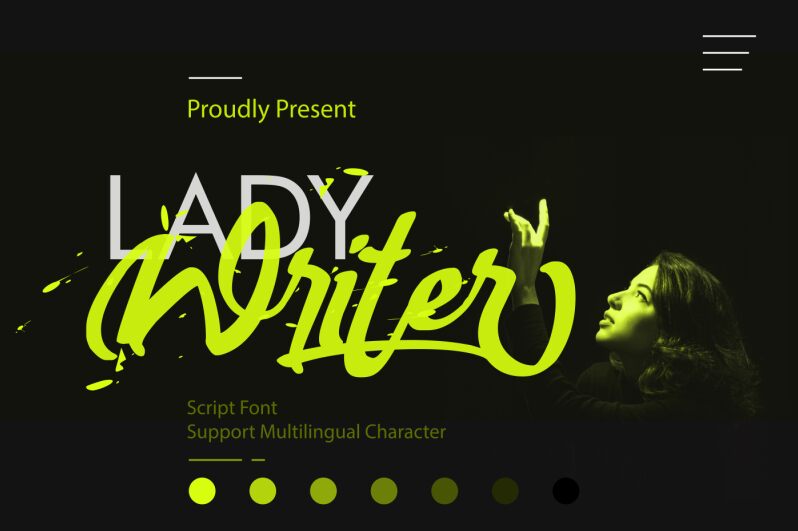 Lady Writer الخط