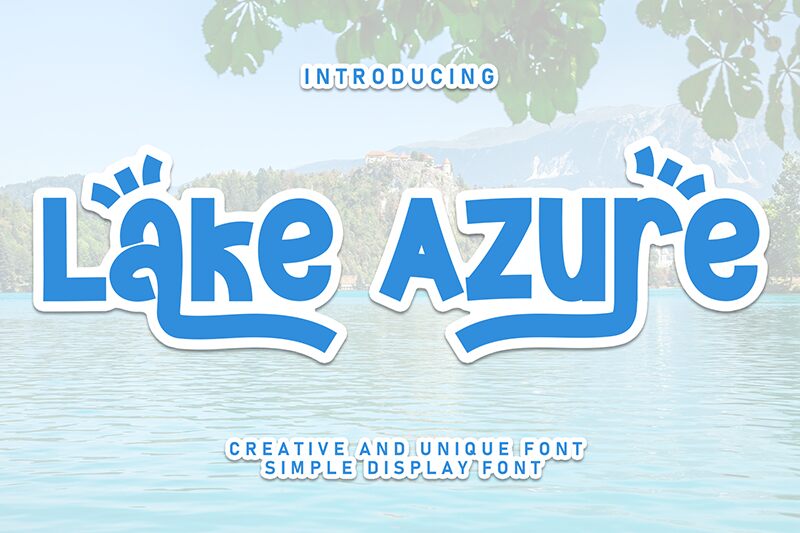 Lake Azure Druh písma