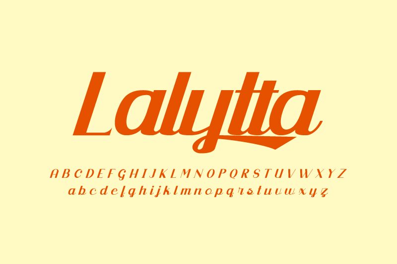 Lalytta Schriftart
