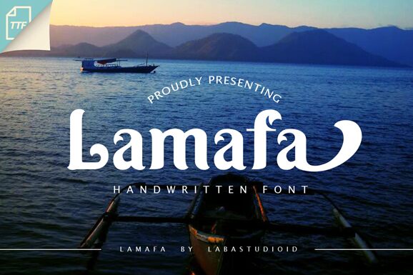 Lamafa Schriftart