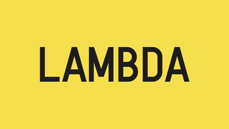 Lambda Czcionka