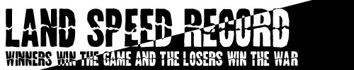 Land Speed Record Czcionka