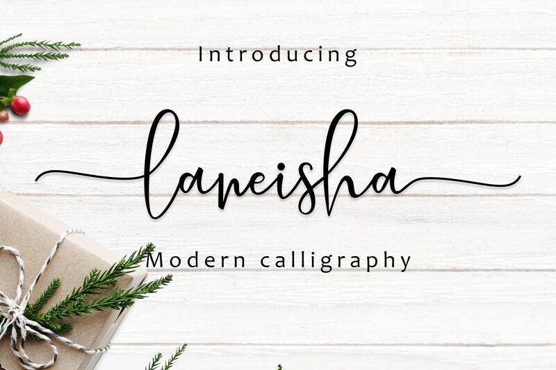 laneisha 字体