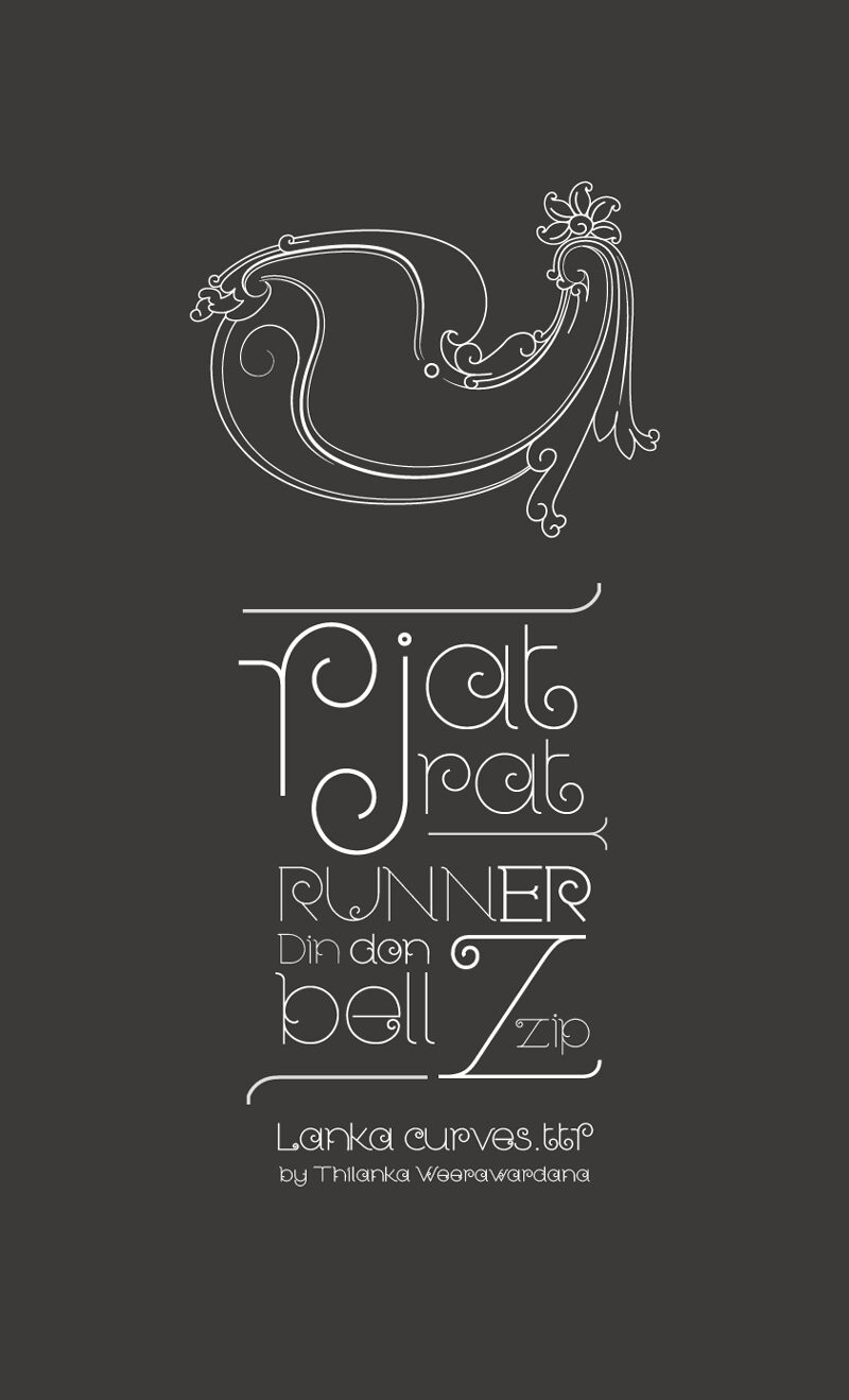 Lanka Curves Schriftart