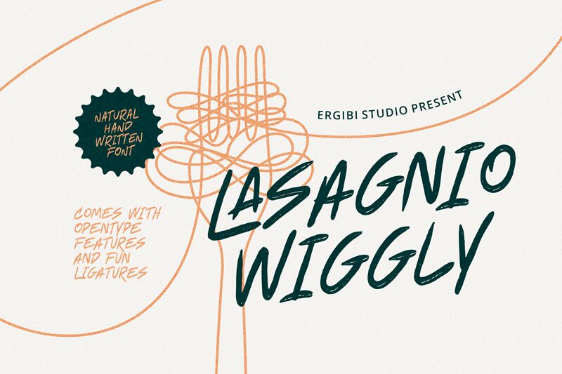 Lasagnio Wiggly Carattere