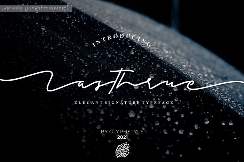 Lasthrue Schriftart
