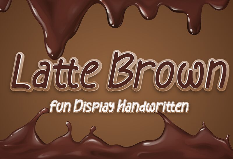 Latte Brown Шрифт