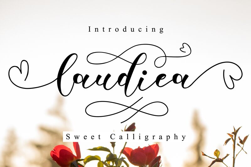 Laudiea Schriftart