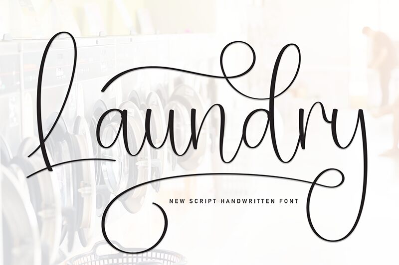 Laundry الخط