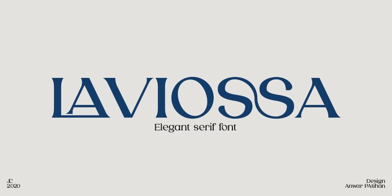 Laviossa Schriftart