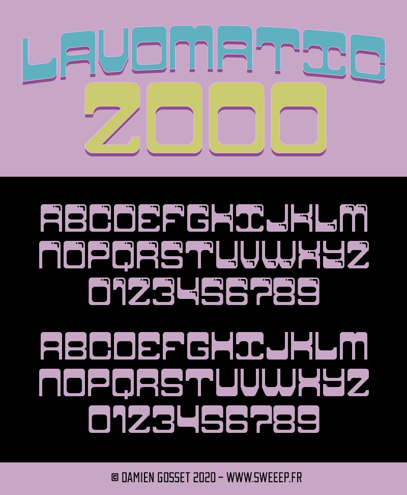 Lavomatic 2000 Schriftart
