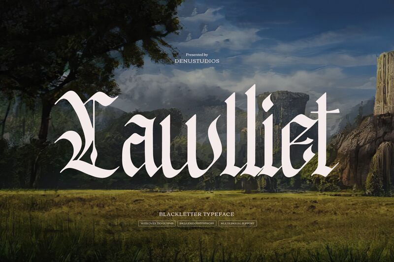 Lawlliet — フォントの紹介画像