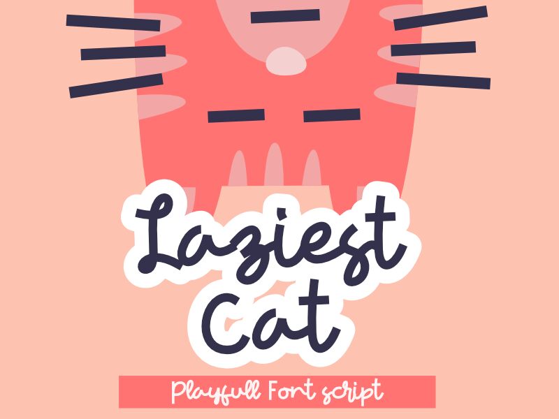 Laziest Cat Шрифт