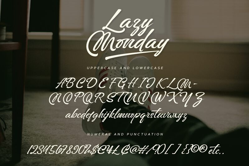 Lazy Monday Шрифт
