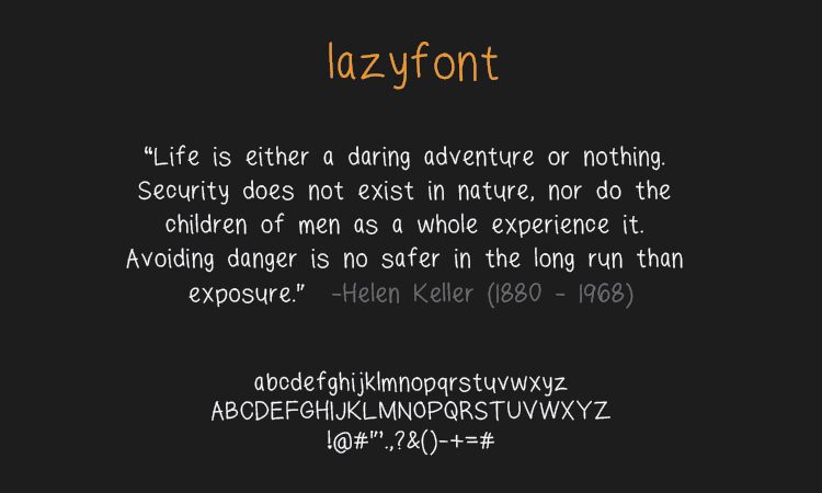 lazyfont Police