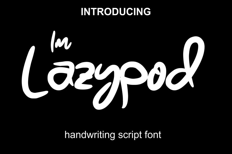 Lazypod Font