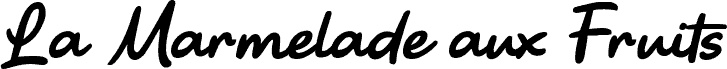 La Marmelade aux Fruits 字体