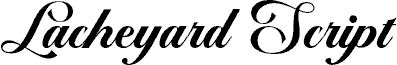 Lacheyard Script PERSONAL USE Regular шрифт