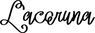 Preview of the Lacoruna font