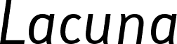 Lacuna Italic