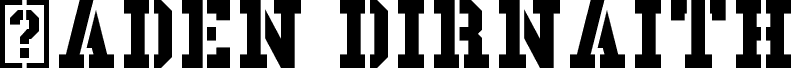 Preview of the Laden Dirnaith font