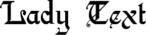 LadyText Black
