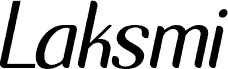 Laksmi-LightItalic