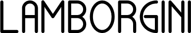 Preview of the Lamborgini Bold font