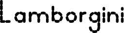 Preview of the Lamborgini Extra Bold Dash font