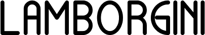 Preview of the Lamborgini Extra Bold font