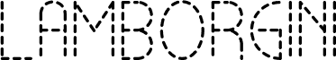 Preview of the Lamborgini Light Dash font