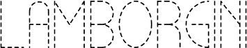 Preview of the Lamborgini Thin Dash font