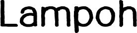 LAMPOH Bold フォント