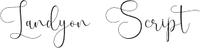 Landyon Script Font Reguler