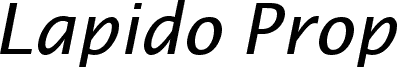 Lapido Prop Italic