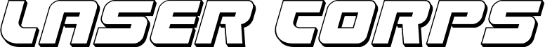 Laser Corps 3D Italic