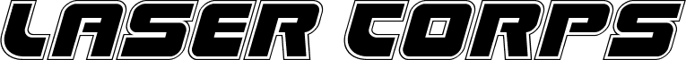 Laser Corps Academy Italic