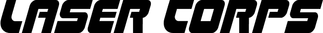 Laser Corps Condensed Italic