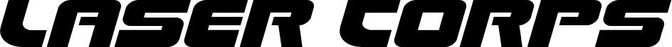 Laser Corps Expanded Italic