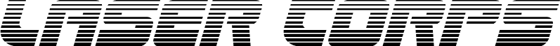 Laser Corps Gradient Italic