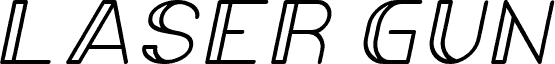 Попередній перегляд шрифту LASER GUN-Bold-Italic Bold Italic