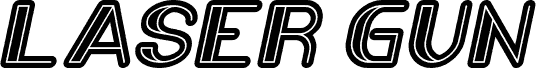 Попередній перегляд шрифту LASER GUN Italic