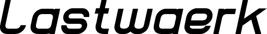 Lastwaerk bold Oblique