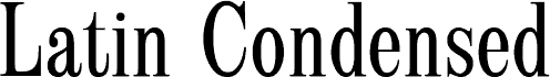 LatinCondensed-SemiBold