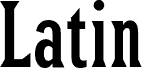 LatinRCond