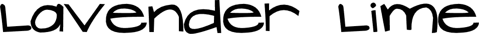 Preview of the Lavender Lime font