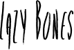 Lazy Bones font
