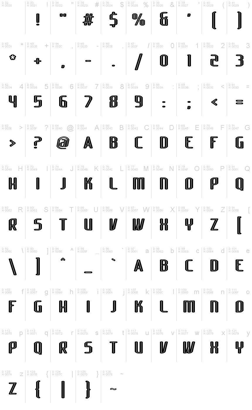 Lakisa Rounded Stencil font
