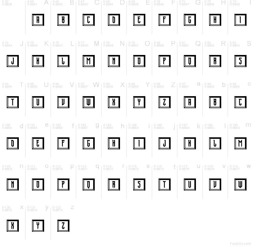 Latin de base - Table des caractères