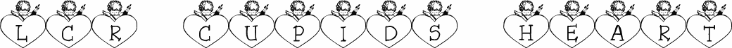 Podgląd czcionki LCR Cupid's Heart